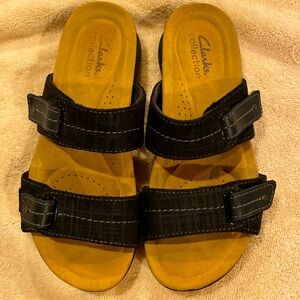 Clark’s collection ultimate comfort slip on sandals size 5.5 new never worn